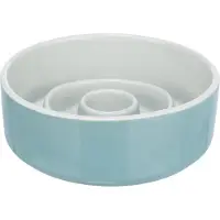 Trixie Slow Feeding Ceramic Feeder Bleu 900 ml