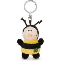 Magni Unisexe, Porte-clés, NICI Schlüsselanhänger Biene mit Kleeblatt 5cm, Jaune