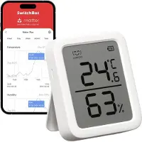 Switchbot Humidity And Temperature Detector Plus Argenté