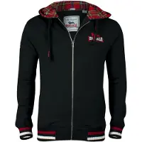 Lonsdale Veste de survêtement 'Lancaster' rouge / noir / blanc