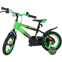 Volare Vélo pour enfants Strike - Garçons - 12 pouces - Noir Vert