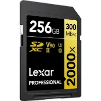 Lexar Professional SDXC 2000x GOLD 256 Go 260 Mo/s