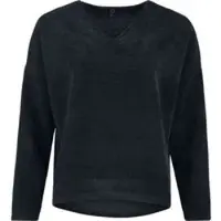 R.e.d. by emp T-shirt manches longues de - Cosy Cord - S - XL - pour Femme - noir - Taille M