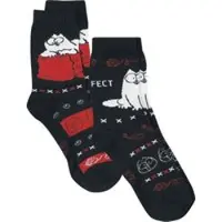 Simon´s Cat Chaussettes de - - Lot de 2 - EU35-38 - EU 39-42 - pour Unisexe - multicolore - Taille EU 35-38