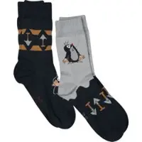 The Little Mole Chaussettes de - La Petite Taupe - Lot de 2 - EU 43-46 - pour Unisexe - multicolore - Taille EU 43-46