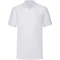 Fruit Of The Loom 65/35 Herren Piqué Polo-Shirt, Kurzarm BC382 (L) (Weiß)