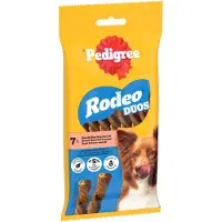 Pedigree Rodeo Duos pour chien - bœuf, fromage (10 x 7 friandises)