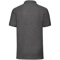 Fruit Of The Loom 65/35 Herren Piqué Polo-Shirt, Kurzarm BC388 (XL) (Dunkelgrau meliert)