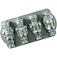 Nordic Ware Moule À Gâteau En Fonte Casse-Noisette, Capacité De 6 Tasses, Argenté