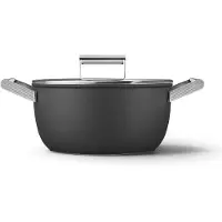 Smeg Faitout 24 cm Noir CSF2412BLM