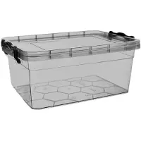 Orion Boîte de rangement Boîte de rangement polyvalente avec couvercle Clips pour aliments Jouets 5l