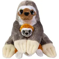 LUMO Stars Cuddle - Sloth Caramel and Coffee, 24cm