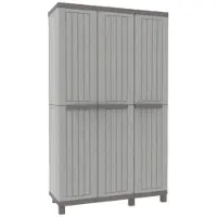 Terry Armoire à étagères et porte-balais haute série C-Wood 102A - 1020 x 390 x 1700 mm (h)