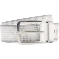 Suitable Ceinture Structure En Cuir Blanche