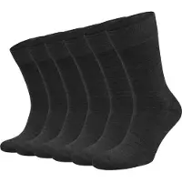 Suitable Chaussettes Mérinos Lot de 6 Gris Anthracite taille 39-42
