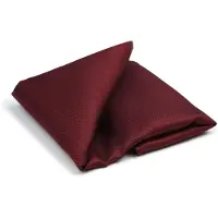 Suitable Pochette de Costume Soie Bordeaux