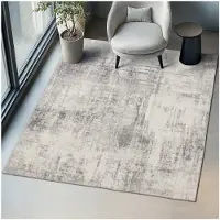 TecTake Tapis design vintage - Tapis à poils ras pour le salon, la chambre d'enfant, la chambre à coucher ou le couloir - Lavable - Taille div. - 200x274cm - beige/gris