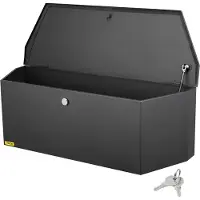 Vevor boîte de rangement d'outils de langue de remorque 914x305x305 mm en acier au carbone + clés de verrouillage