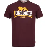 Lonsdale Holmpton Short Sleeve T-shirt Rouge L Homme