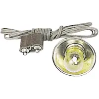 Kahlert Licht Eclairage 3,5 V E10 avec réflecteur, câble, fiche pour le modélisme et la maison de poupées