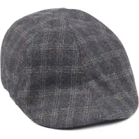Suitable Casquette Peaky Tissée Carreau Gris