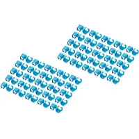 Digitus A-CC-B Clips couleur pour câbles patch, bleu