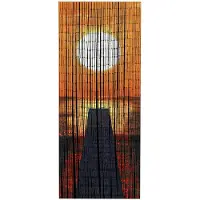 Maximex Rideau de bambou Coucher de soleil (90 x 200 cm)