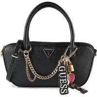 GUESS Sacs à main 'Davina' rouge / noir / argent