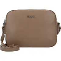 Replay Sac à bandoulière camel / argent