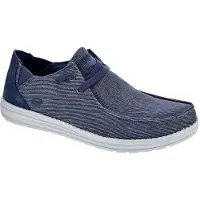 SKECHERS pour homme. 66387 Baskets Melson Raymon marine (44), Bleu, Tissu, Plat, Lacets, Casuel