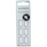 KiSS Faux ongles Impress, Frosting Short Squoval,