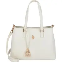 U.S. POLO ASSN. sac à épaule sac à épaule bandoulière Jones Double Handle Bag Cream White écru