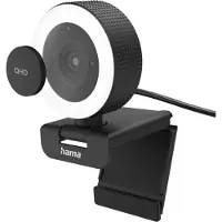 Hama Webcam avec lumière annulaire "C-850 Pro", QHD, avec télécommande