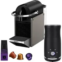 Krups Nespresso Pixie XN306T + Pierre Mousseur à Lait