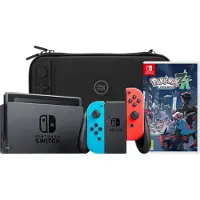 Nintendo Switch Rouge/Bleu + Légendes Pokémon : Z-A + BlueBuilt Housse de Protection