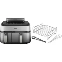 Philips 5000 Series Dual Basket NA555/00 + Set de Cuisson Double Niveau