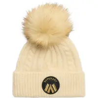 Superdry Bonnet sable / jaune d'or / noir