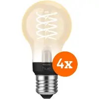 Philips Hue Ampoule à Filament White Standard E27 - 2023 - Lot de 4
