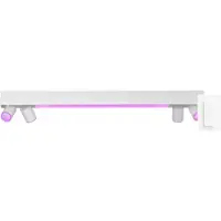 Philips Hue Centris Spot Monté en Surface White and Color - Blanc - Rectangle - 4 Spots + Variateur