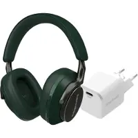 Bowers & Wilkins Px8 Vert + BlueBuilt Power Delivery Chargeur avec Port USB-C 20 W Blanc
