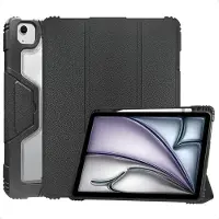 Accezz Coque tablette Rugged Trifold pour Apple iPad Air 11 pouces (2026) M4 / (2025) M3 / (2024) M2 / Air 5 (2022) / Air 4 (2020) - Noir