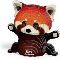 Eugy 3D Bastelset Roter Panda (Miniatur-Tierfigur, aus Wellkarton) 650126