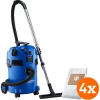 Nilfisk Multi II 22 Inox + Sac d'Aspirateur pour Multi II (4x)