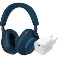 Bowers & Wilkins Px7 S2e Bleu + BlueBuilt Power Delivery Chargeur avec Port USB-C 20 W Blanc