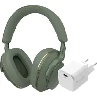 Bowers & Wilkins Px7 S2e Vert + BlueBuilt Power Delivery Chargeur avec Port USB-C 20 W Blanc