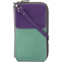 Mywalit Porte-monnaies 'Multi Purse' vert clair / violet foncé