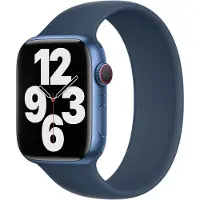 Apple Bracelet Boucle unique en Silicone Watch | 44/45/46/49 mm - Taille 12 - Abyss Blue
