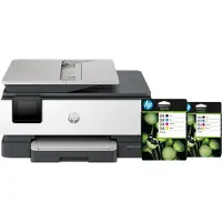 HP OfficeJet Pro 8124e + 2 Cartouches Noir + 2 Cartouches Couleur