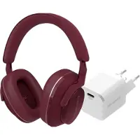 Bowers & Wilkins Px7 S2e Rouge + BlueBuilt Power Delivery Chargeur avec Port USB-C 20 W Blanc
