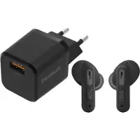 JBL Tune Beam 2 Noir + BlueBuilt Quick Charge Chargeur